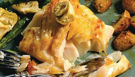 Bacalhau-com-torradas-e-aspargos